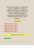  LETRS Unit 5 Session 4 &sol; LETRS unit 8 session 2 &vert; LETRS Unit 5 Session 3 &vert; LETRS Unit 8 Session 5 &vert; LETRS Unit 8 Session 6 &vert; LETRS Unit 8 Session 4 &lpar;Newest 2025&sol;2026 Update&rpar; 10 Comprehensive Questions & Answers &vert; Certified Solutions &vert; 100&percnt; Correct &vert; Grad