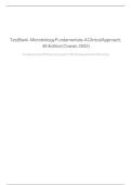 TEST BANK For Microbiology Fundamentals A Clinical Approach&comma; 4th Edition &lpar;Cowan&comma; 2022&rpar;&comma; &vert; Verified Chapters 1 - 22 Updated&comma; Complete