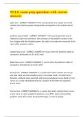 NCLE exam prep questions with correct answers