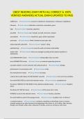 CBEST READING EXAM WITH ALL CORRECT & 100&percnt; VERIFIED ANSWERS&vert;ACTUAL EXAM&vert;UPDATED TO PASS