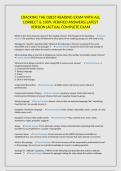 CRACKING THE CBEST READING EXAM WITH ALL CORRECT & 100&percnt; VERIFIED ANSWERS&vert;LATEST VERSION&vert;ACTUAL COMPLETE EXAM