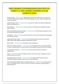 CBEST READING COMPREHENSION EXAM WITH ALL CORRECT & 100&percnt; VERIFIED ANSWERS&vert;ACTUAL COMPLETE EXAM