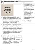 Week 1 Assessment &ndash; IMDP