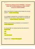 Phlebotomy National Exam 2025&sol;2026 &ndash; Complete  Exam with Verified Questions & 100&percnt; Correct  Answers&vert; LATEST EXAM&excl;&excl;&excl; 