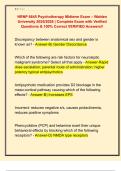 NRNP 6645 Psychotherapy Midterm Exam &ndash; Walden  University 2025&sol;2026 &vert; Complete Exam with Verified  Questions & 100&percnt; Correct VERIFIED Answers&excl;&excl;
