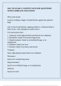 NSG 525 EXAM 1 CONTENT OUTLINE QUESTIONS WITH COMPLETE SOLUTIONS