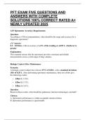 PFT EXAM FIVE QUESTIONS AND ANSWERS WITH COMPLETE SOLUTIONS 100&percnt; CORRECT RATED A&plus; NEWLY UPDATED 2025