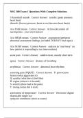 NSG 200 Exam 1 Questions With Complete Solutions