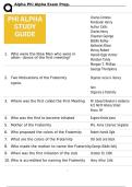Alpha Phi Alpha Exam Prep