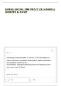 NURSE 6003N &lpar;FNP PRACTICE MANUEL&rpar; QUIZZES & ANS&excl;&excl;