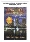 TEST BANK FOR FINANCIAL ACCOUNTING FOR MBAS  8TH EDITION BY EASTON 