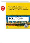 Solution Manual for Basic Principles and Calculations in Chemical Engineering 9th Edition by Himmelblau &ndash; Fully Solved Problems