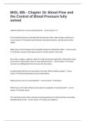 BIOL 385 - Chapter 15 Blood Flow and the Control of Blood Pressure fully solved