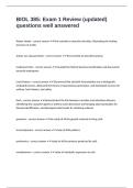 BIOL 385 Exam 1 Review &lpar;updated&rpar; questions well answered