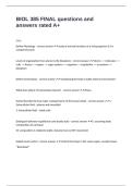 BIOL 385 EXAM PACKAGE DEAL LATEST UPDATE
