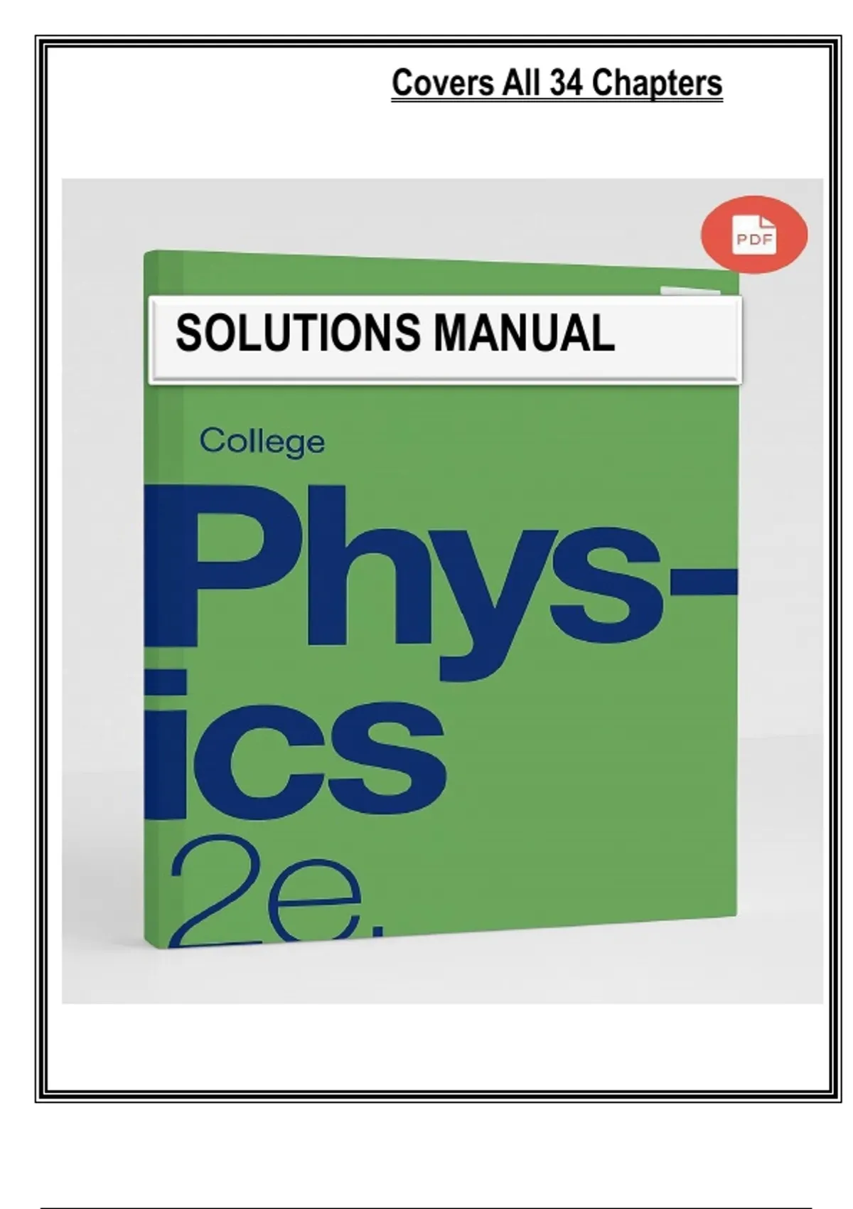 OpenStax College Physics 2e – Student Solution Guide (2022) - Physics ...