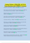 Centene Welcare  UPDATED  ACTUAL  Exam Questions and CORRECT Answers 
