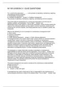 M-100 LESSON 3-1 QUIZ QUESTIONS