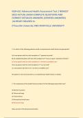 NUR-631 Advanced Health Assessment Test 1 NEWEST 2025 ACTUAL EXAM COMPLETE QUESTIONS AND CORRECT DETAILED ANSWERS &lpar;VERIFIED ANSWERS&rpar; &vert;ALREADY GRADED A&plus; D'Youville University 