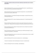 SOUTHWEST AIRLINES CERTIFICATION EXAM &lpar;COMPILED&rpar; &vert; 480 QUESTIONS &vert; WITH ACCURATE SOLUTIONS&excl;&excl;