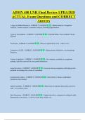 ADMN 400 UNH Final Review UPDATED  ACTUAL Exam Questions and CORRECT  Answers