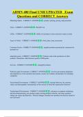 ADMN 400 Final UNH UPDATED   Exam  Questions and CORRECT Answers 