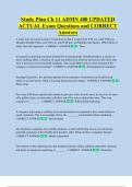 Study Plan Ch 11 ADMN 400 UPDATED    ACTUAL Exam Questions and CORRECT  Answers
