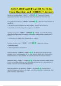 ADMN 400 Final UPDATED ACTUAL   Exam Questions and CORRECT Answers 