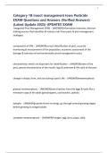 Category 1B insect management Iowa Pesticide EXAM Questions and Answers &lpar;Verified Answers&rpar; &lpar;Latest Update 2025&rpar; UPDATE&excl;&excl; EXAM