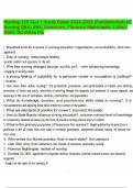 Nursing 129 Test 1 Study Guide 2024-2025 &lpar;Fundamentals of Nursing Q&A&rpar; ANA&comma; Licensure&comma; Florence Nightingale&comma; Lillian Wald&comma; Dorothea Dix&period;pdf