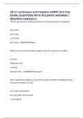 CR-21 Landscapes and Irrigation AZROC Test Prep EXAM&comma; QUESTIONS WITH ACCURATE ANSWERS &vert; MULTIPLE CHOICES &vert;&excl;&excl;