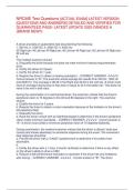 NRCME Test Questions -ACTUAL EXAM- LATEST VERSION -QUESTIONS AND ANSWERS&sol;&sol;NRCME Test Questions -ACTUAL EXAM- LATEST VERSION -QUESTIONS AND ANSWERS