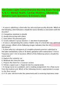 Vati Green Light Comprehensive Nursing Exam Review A&comma; B&comma; C- Mental Health&comma; Cardiac Rhythms&comma; Obstetrics&comma; Pediatric Care Questions & Answers 2024&period;pdf