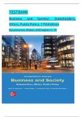 Test Bank for Business and Society Stakeholders Ethics Public Policy 17th Edition By Anne Lawrence Chapter 1-19