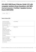 UTA INSY 2303 Exam 3 Review &lpar;Units 9-11&rpar; with complete solutions Exam Questions with 100&percnt; Correct Answers &vert; Verified &vert; Updated &lpar;Actual Exam&rpar; 20252026
