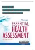 Test Bank For Essential Health Assessment 1st Edition By Janice M Thompson 9780803627888 Chapter 1-24 Complete Guide&period;