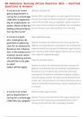 RN Pediatric Nursing Online Practice 2023 &ndash; Questions with Correct Answers