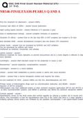 NR546-FINALEXAM-PEARLS Q AND A