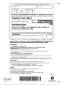 Pearson Edexcel IAL  June WFM02 01 Mathematics FP2&colon; Further Pure Mathematics 2 YEAR 2025&period;