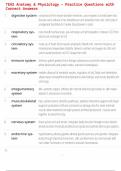 TEAS Anatomy & Physiology &ndash; Practice Questions with Correct Answers