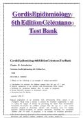 Gordis Epidemiology Cpt 2 Test Questions and All Correct Answers&period;