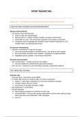 Samenvatting sportmarketing &lpar;gegeven door Wim Lagae&rpar;