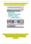 ILLUSTRATED DENTAL EMBRYOLOGY HISTOLOGY AND ANATOMY 5TH EDITION FEHRENBACH TEST BANK