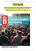 TEST BANK Ethics and Issues in Contemporary Nursing 3rd Edition by Margaret A. Burkhardt, Nancy Walton || All Chapters (1 - 20) - Updated Version 2024 A+