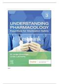 Test Bank for Understanding Pharmacology Essentials for Medication Safety&comma; 3rd Edition by M&period; Linda Workman & LaCharity&comma; All Chapters Covered&sol;Latest Edition