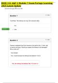 BIOD 152 A&P 2 Module 7 Exam Portage Learning 2025 Latest Update 