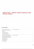 ACSM EP Exam &ndash; Complete Practice Questions with Verified Answers &lpar;Latest 2025&sol;2026 Update&rpar; &vert; Graded A &vert; 100&percnt; Correct