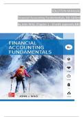 SOLUTION MANUAL For Financial Accounting Fundamentals&comma; 8th Edition By John Wild&comma; Verified Chapters 1 - 13&comma; Complete Newest Version