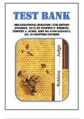 Test Bank for Organizational Behavior 15th Edition &lpar;Pearson&comma; 2012&rpar; by Stephen P&period; Robbins&comma; Timothy A&period; Judge&comma; Isbn no&semi; 9780132834872&comma; all 18 Chapters Covered&vert;&vert;&vert;Ace your exam