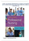 Test Bank for Leddy & Pepper's Professional Nursing 10th Edition by Lucy Hood &vert; Verified Questions & Correct Answers &vert; Latest 2025&sol;2026 Update